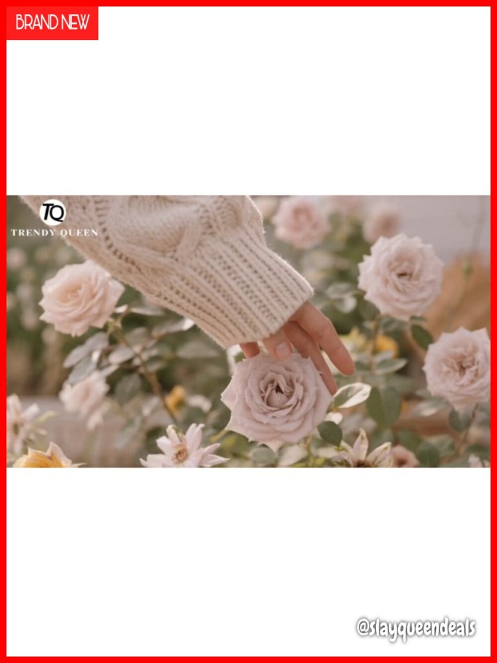 Women Oversized Cable Knit Sweater Pullover Long Sleeve - Picture 6 of 6